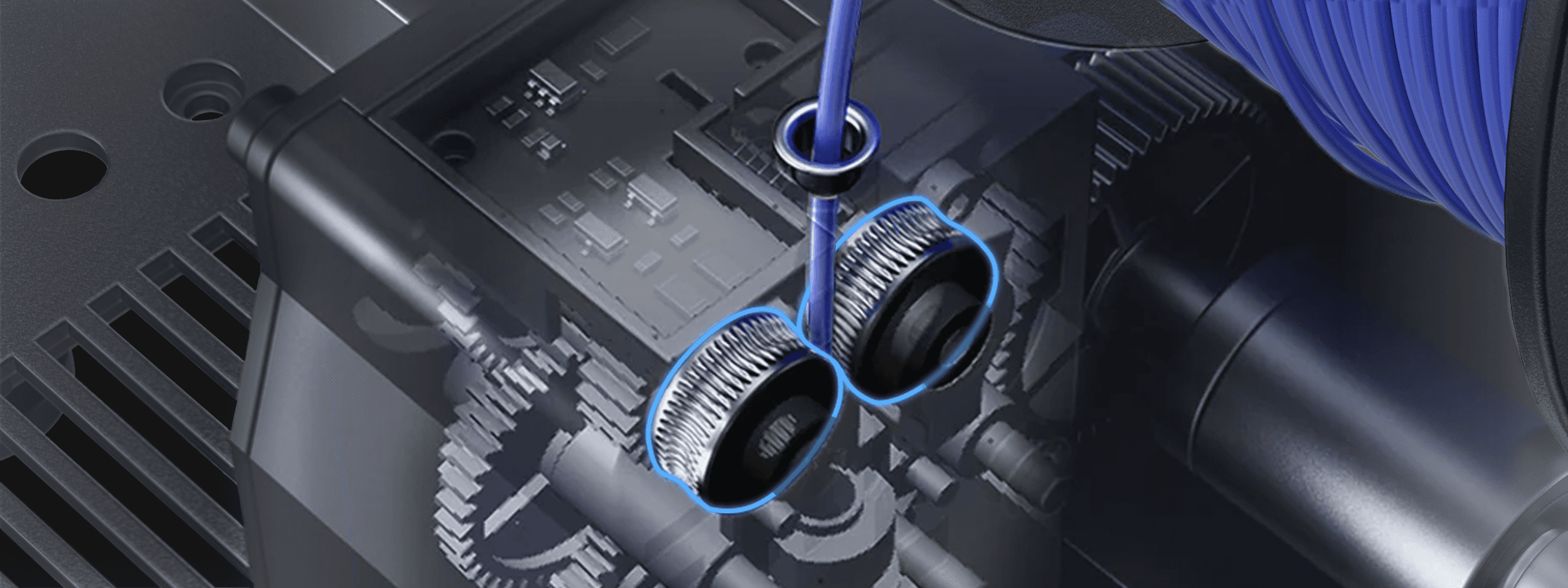 <p>Dual-Gear Drive for Tough Materials</p>