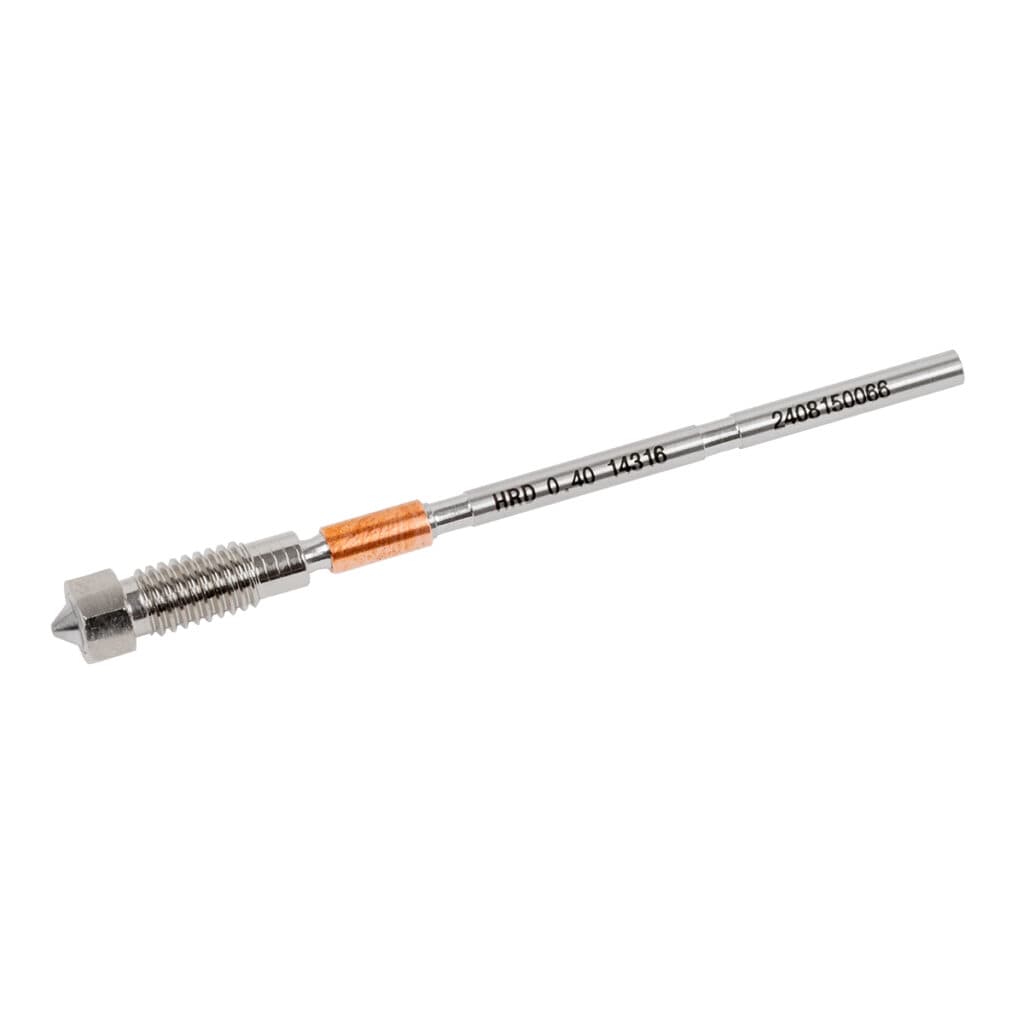 Photo of a Prusa hardened nozzle