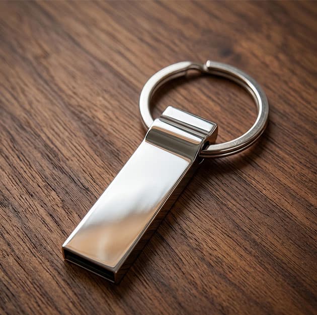 A photo of a USB drive