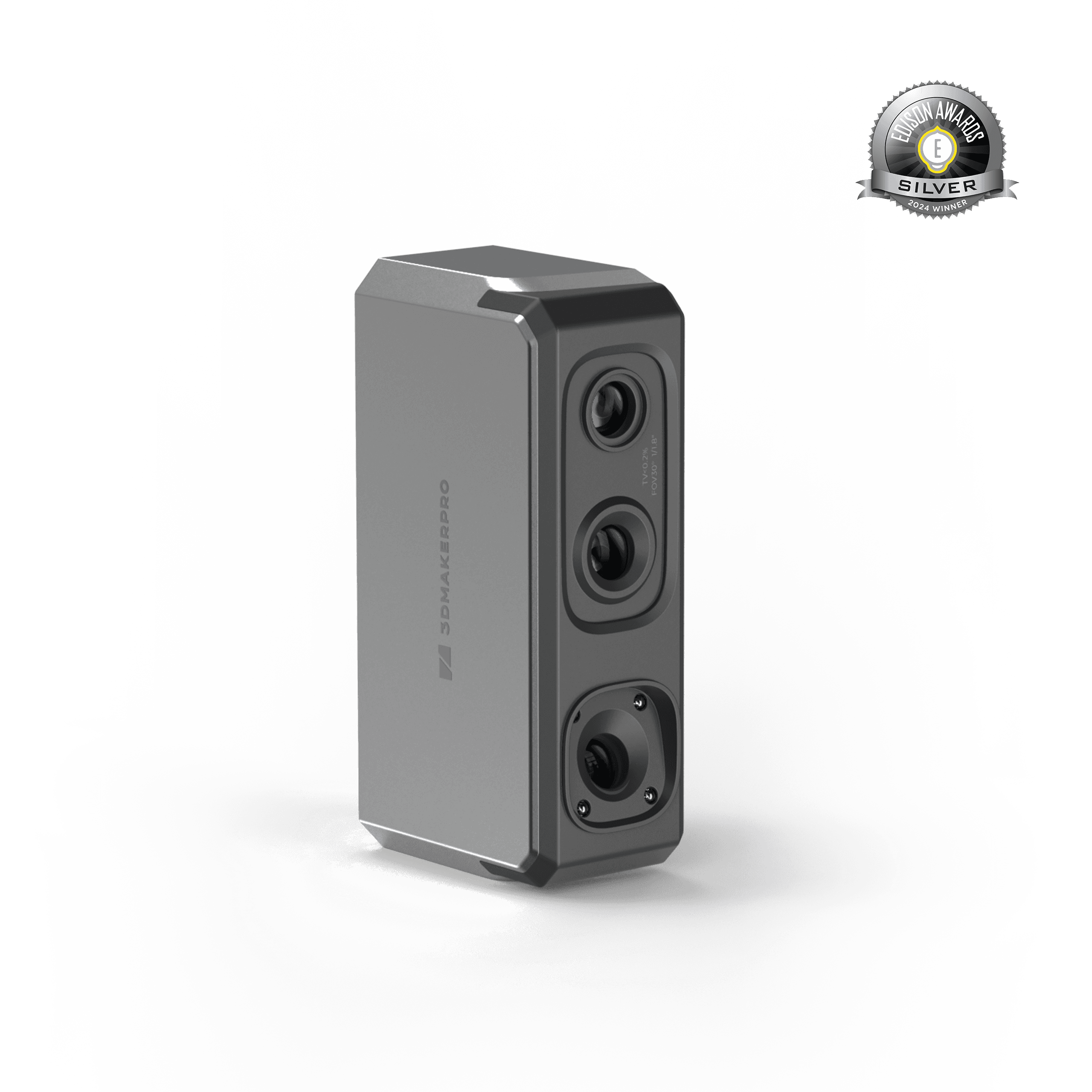 3DMakerpro Seal 3D scanner, 2024 Edison Awards Silver winner, featuring 0.01mm industrial-grade precision.