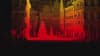 Eagle LiDAR point cloud demo showing detailed scans of subway stairs, an indoor living room, and an outdoor plaza.