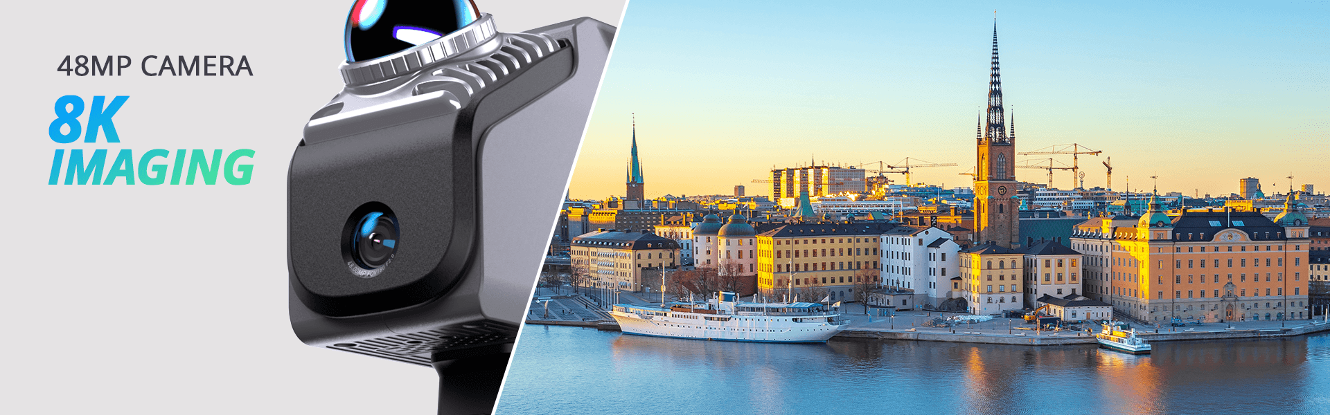Close-up of the Eagle 48MP camera delivering 8K high-resolution imaging for detailed 3D environment mapping.