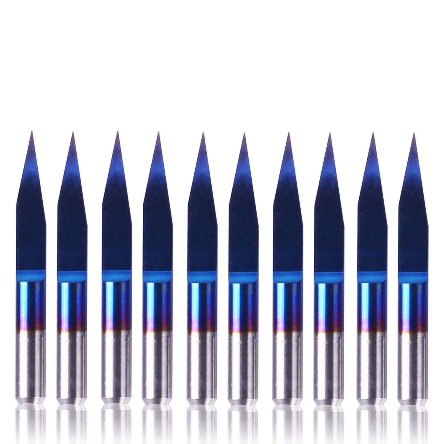 70V20, 1/8", 20 Degree, 0.1mm Cutting, 10-PCS Engraving Bits