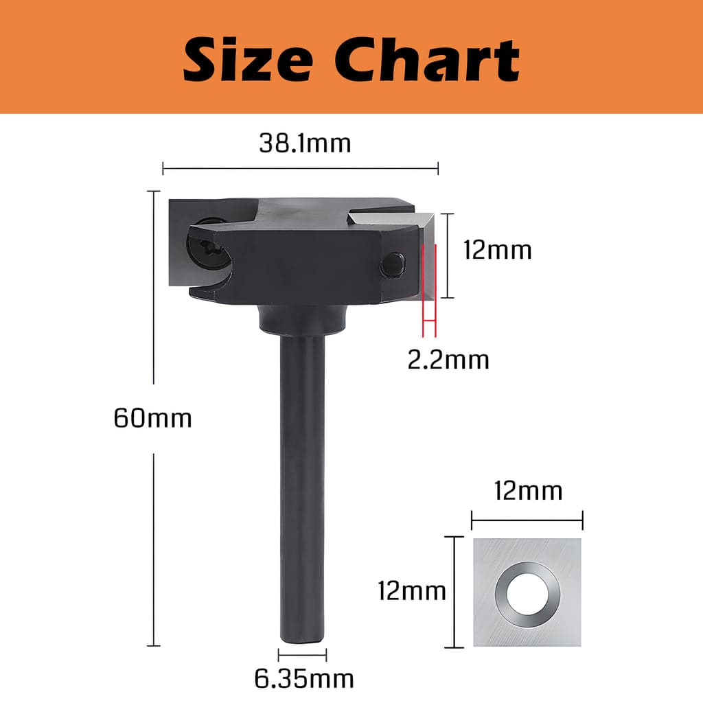 CNC Spoilboard Surfacing Router Bit SS02